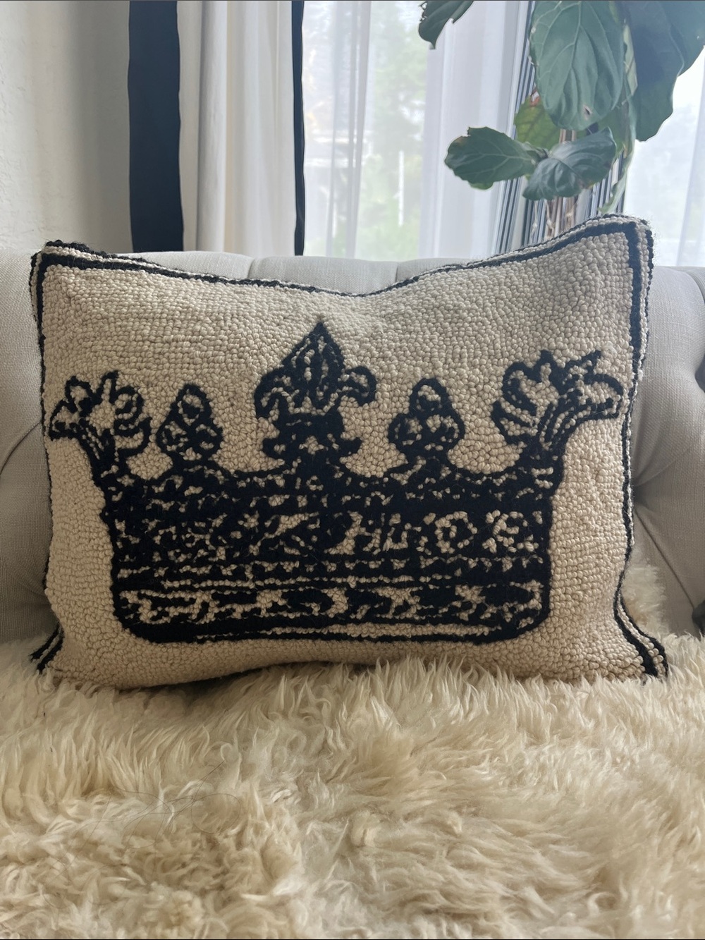 CROWN DECOR PILLOW